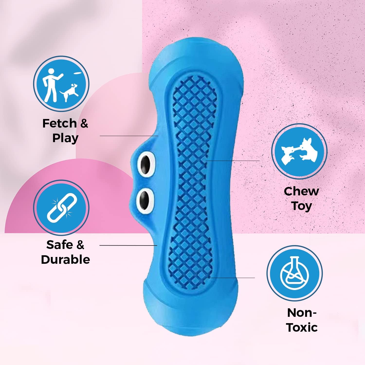 Rubber Crazy Monster Squeaky Toys For Dogs,Toy For Chewers,Non Toxic Chew Toys - 5 - CJ