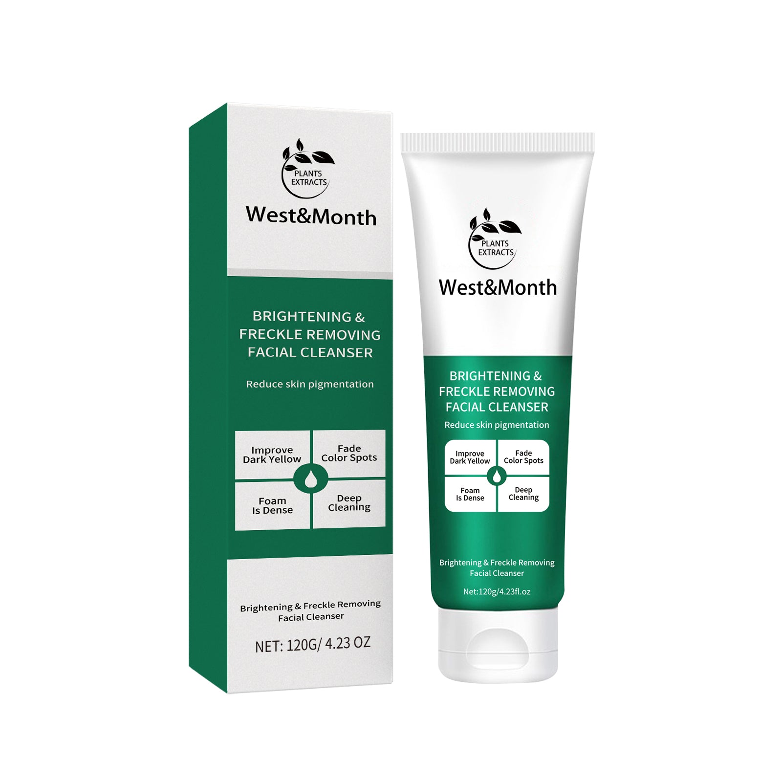 West&Month Brightening And Freckle - removing Facial Cleanser, Cleansing And Brightening Skin Moisturizing And Non - tightening Cleanser - 5 - CJ