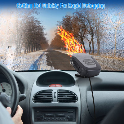 12V 150W Portable Car Auto Heater Heating Fan 2 In 1 Defroster Demister Windshield Heater Automotive Cooling Fan - 5.0 - cjdropshipping