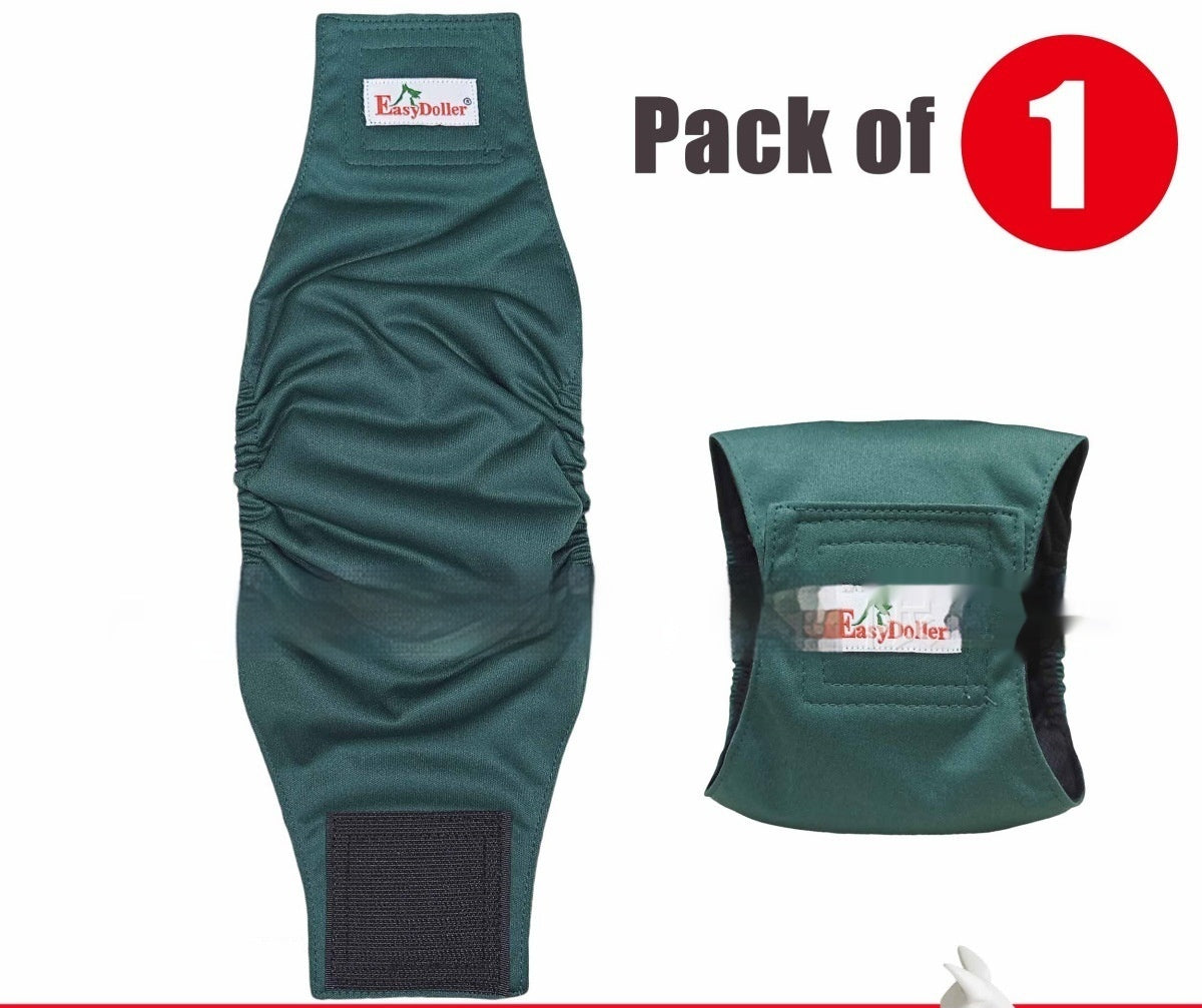 Pet Washable Physiological Dog Diaper Pants - 0 - CJ - Green - L - CJYD223173409IR