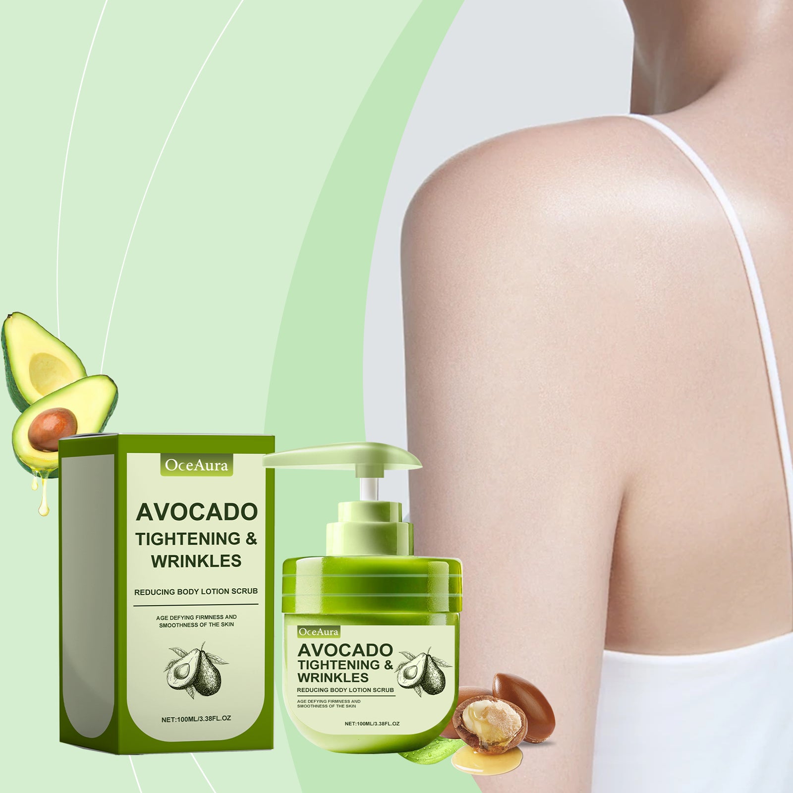 OceAura Avocado Exfoliating Body Lotion Hydrates And Moisturizes All Over The Skin - 5 - CJ