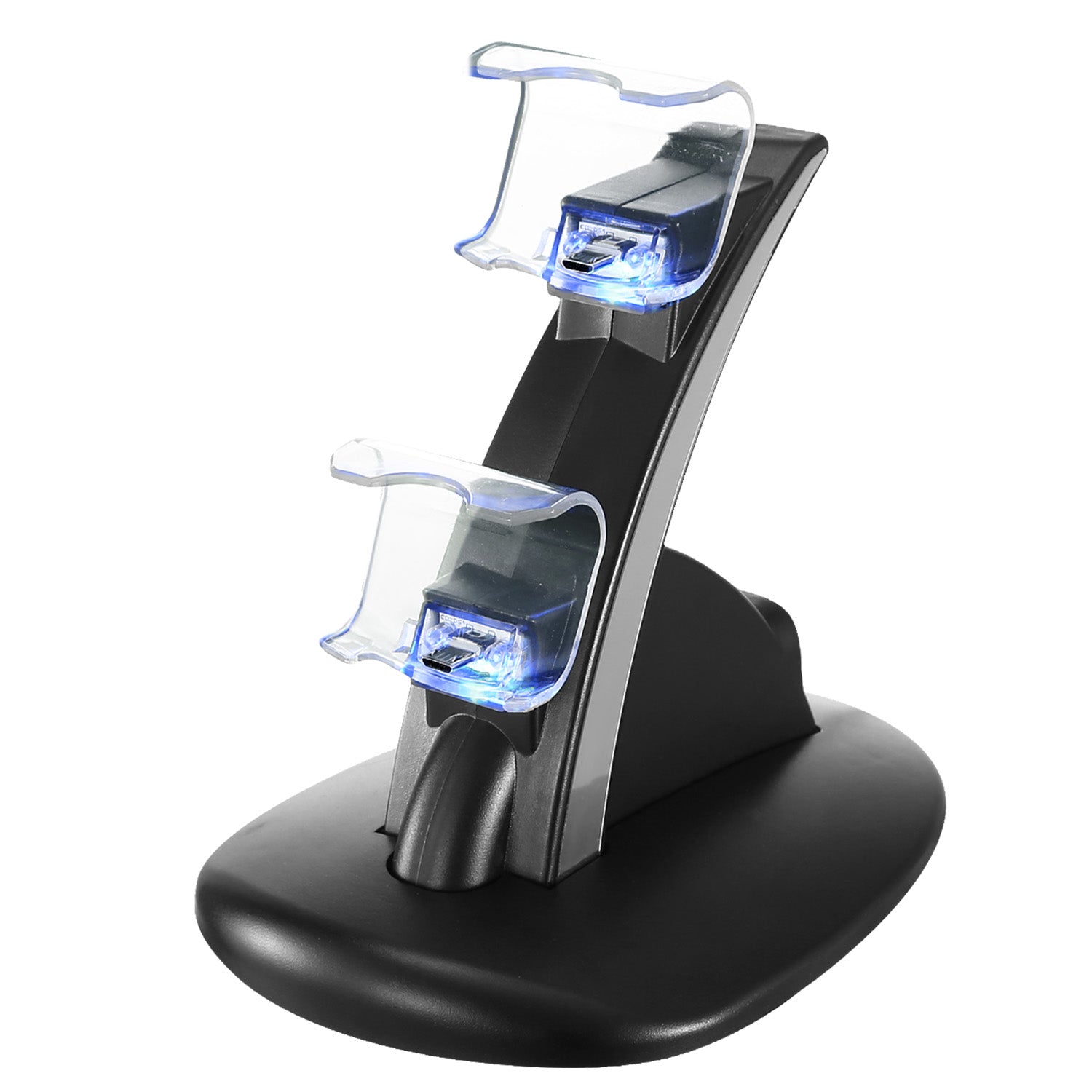 Charging Dock Station Dual Micro USB Charger Stand For PS4 Pro - PS4 Slim Gamepad Controller Handle Charging Station With Blue Indicator Game Lovers - 5 - CJ
