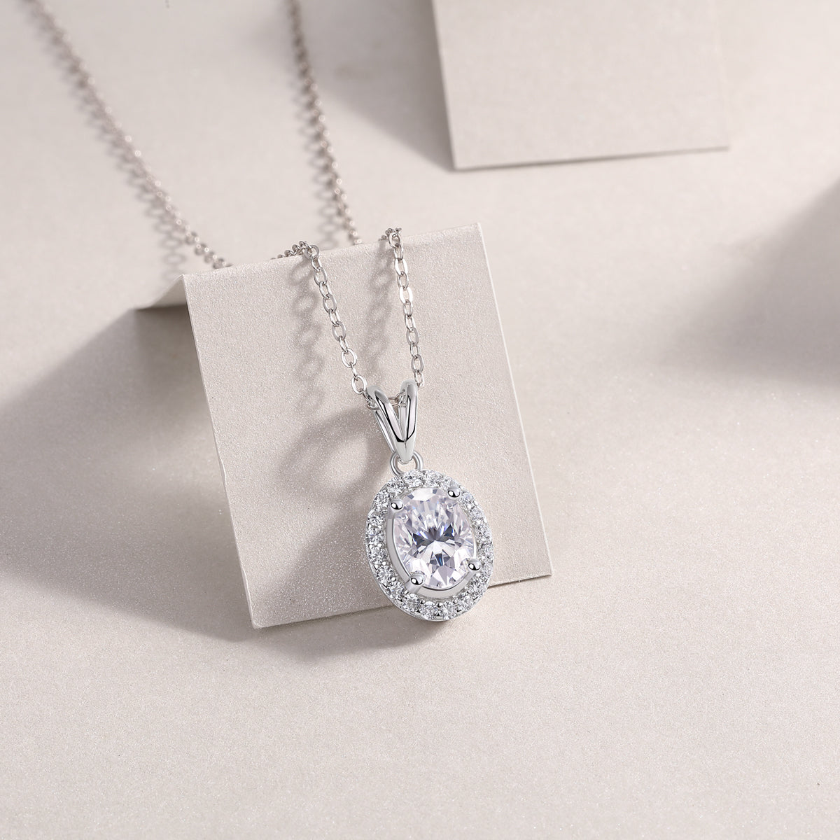 1Infinite - A Fashionable And Luxurious Diamond Jewelry Pendant Set With Moissanite S925 Sterling Silver And Platinum Plating Prohibit TikTok sales - 5 - CJ