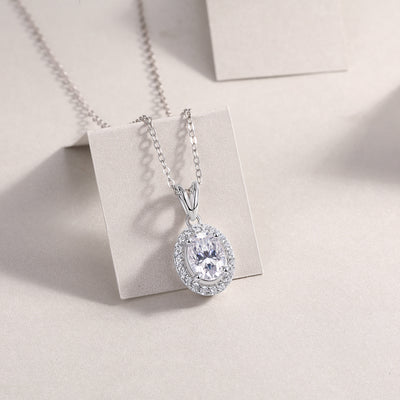 1Infinite - A Fashionable And Luxurious Diamond Jewelry Pendant Set With Moissanite S925 Sterling Silver And Platinum Plating Prohibit TikTok sales - 5 - CJ