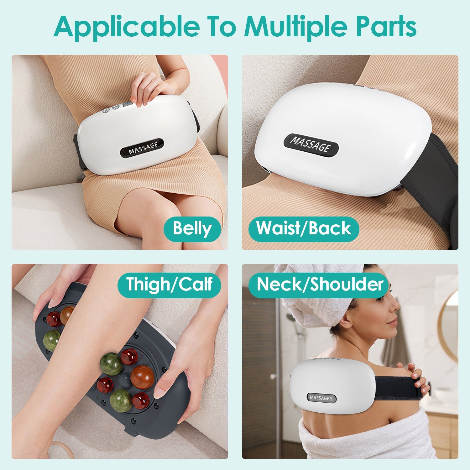 1Pc Abdominal Massager Anti Cellulite Remover Machine Electric Stomach Tummy Massager Automatic Bian Stone Kneading Massager With 5 Modes 3 Heat 3 Speeds 3 Timers For Belly Flattening Indigestion Stom - 5 - CJ