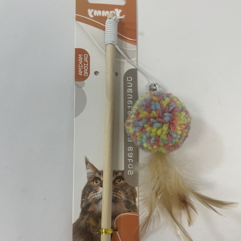 Teasing The Cat Stick Pole