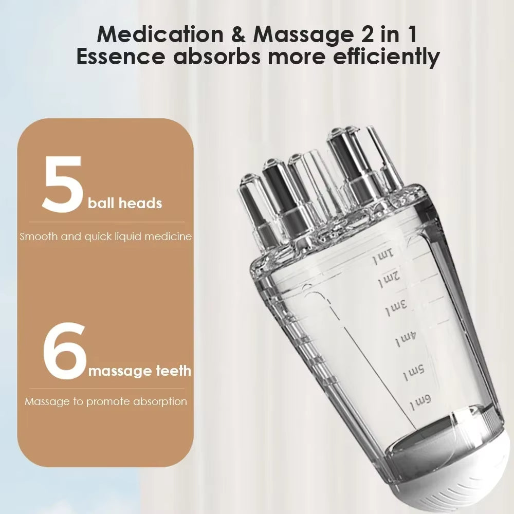 Mini Medicine Guide Comb Roller Ball Massage Comb Scalp Medicine Liquid Applicator For Hair Growth And Strong Roots - 5 - CJ