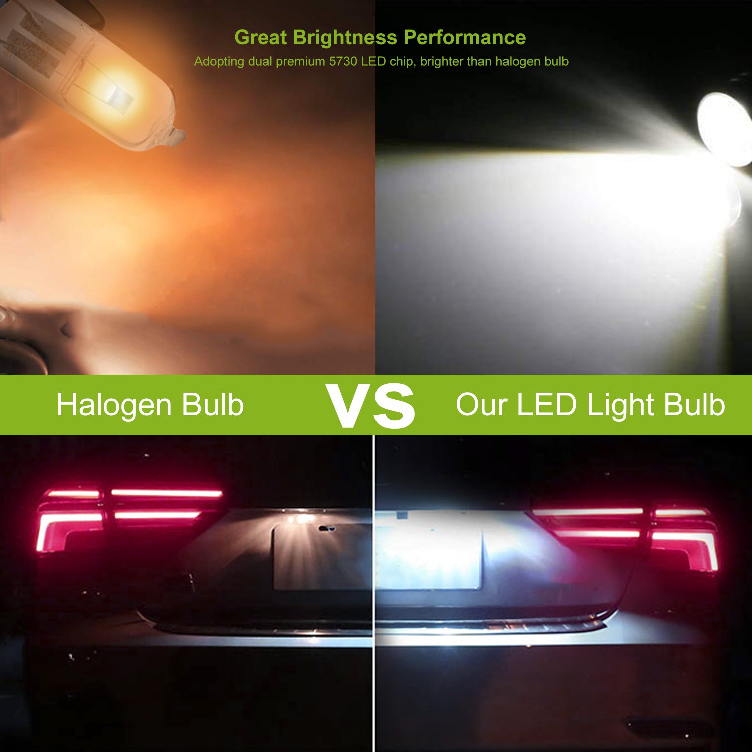 10PCS T10 LED Bulbs 194 LED Lights 12V 1W 5730 Xenon White Wedge Base LED Replacement Bulbs For License Plate Parking Position Interior Lights - 5 - CJ