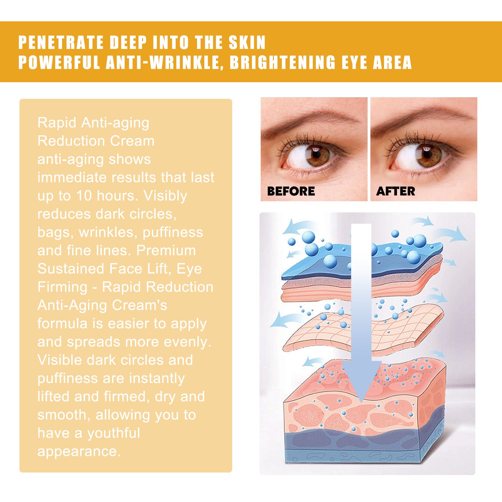 Moisturizing And Anti Wrinkle Eye Cream For Eye Care