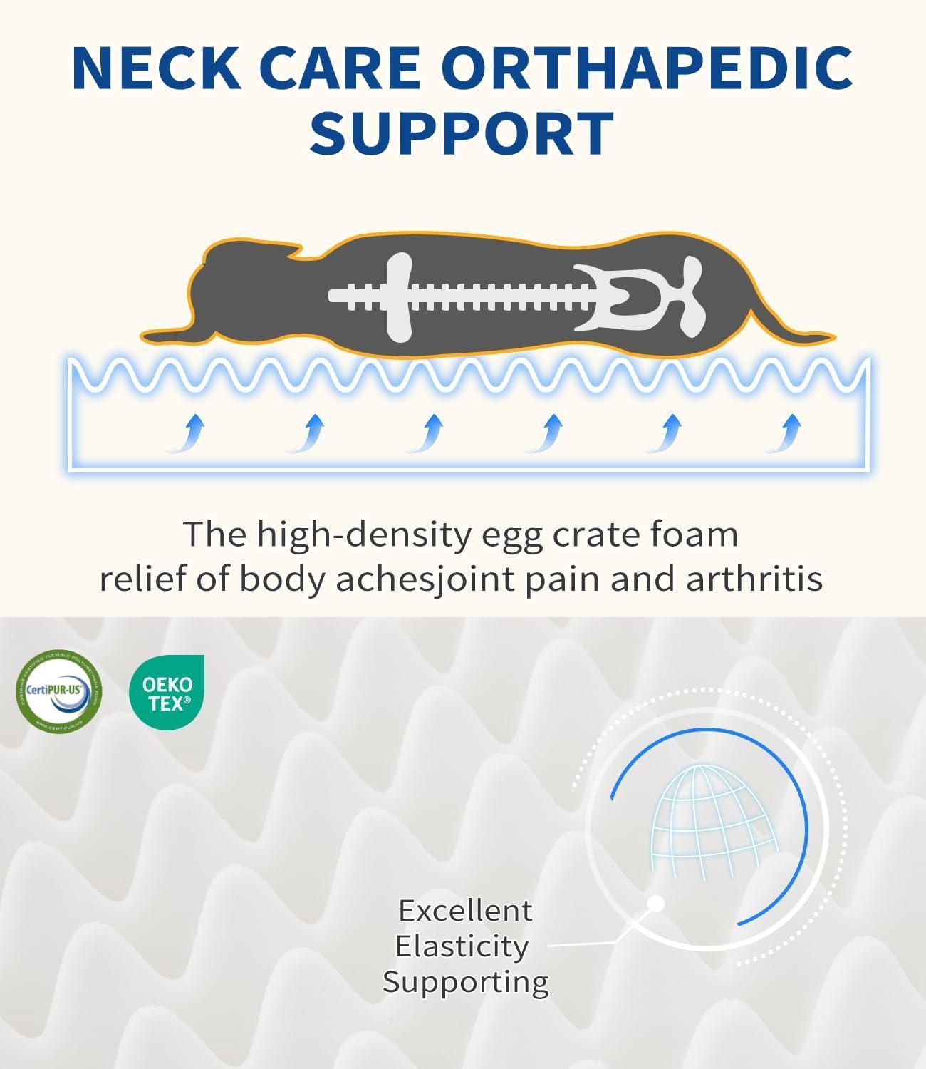 Large Dog Orthopedic Dog Sofa Supportive Foam Pet Mattress Washable And Removable Cover Egg Cell Foam Waterproof Lining Multiple Colors And Sizes Available