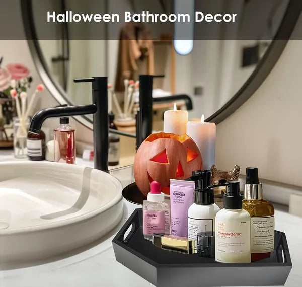 14.2'' Tall Halloween Coffin Charcuterie Boards - Sturdy Wooden Gothic Bathroom Tray Decor - Goth Container For Kitchen Food, Vanity Makeup, Perfume, Jewelry Storage - 5 - CJ