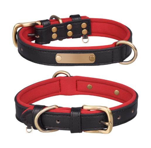 Breathable Dog Collar Retro Leather Dog Leash - 7 - CJ