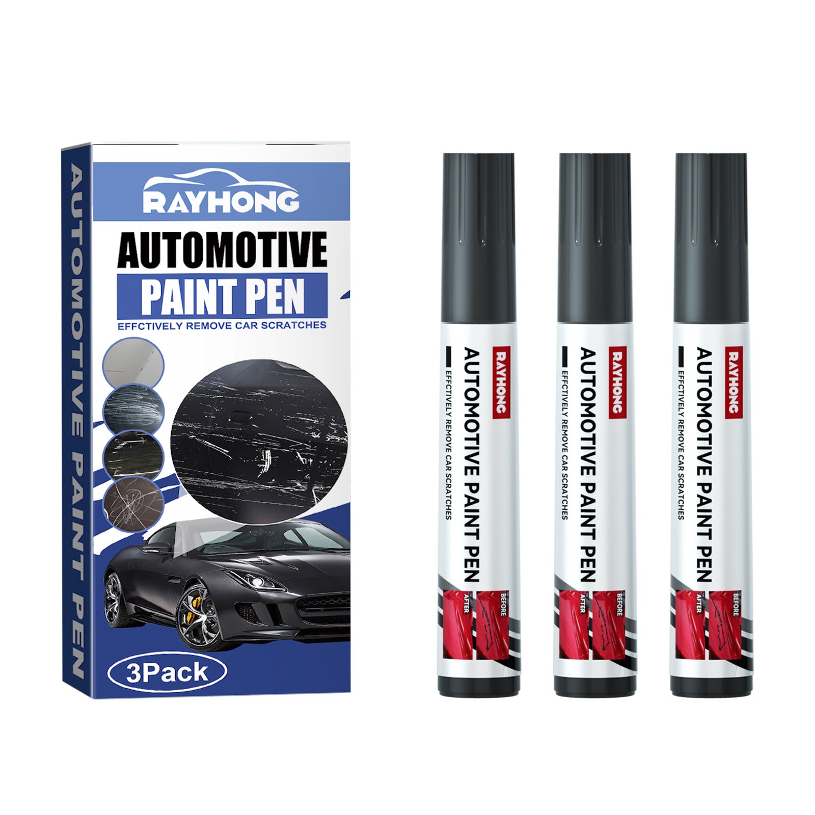 Rayhong Car Touch - Up Paint Pen Scratch Repair Paint Damage Repair Pen - 5 - CJ