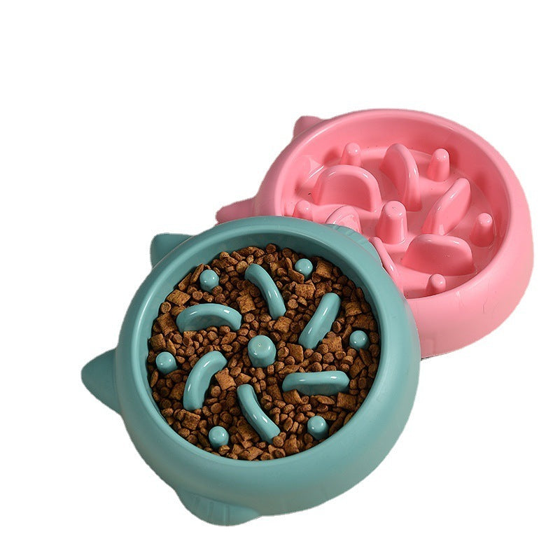 Pet Dog Cat Slow Feeder Bowls Anti Choking Slow Feeder Dish Bowl Home Dog Eating Plate Anti Gulping Bowl Supplies - 0 - CJ