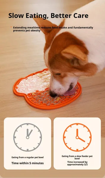 Lick Mat For Dogs And Cats Dog Slow Feeder Mat With Strong Suction - 5 - CJ