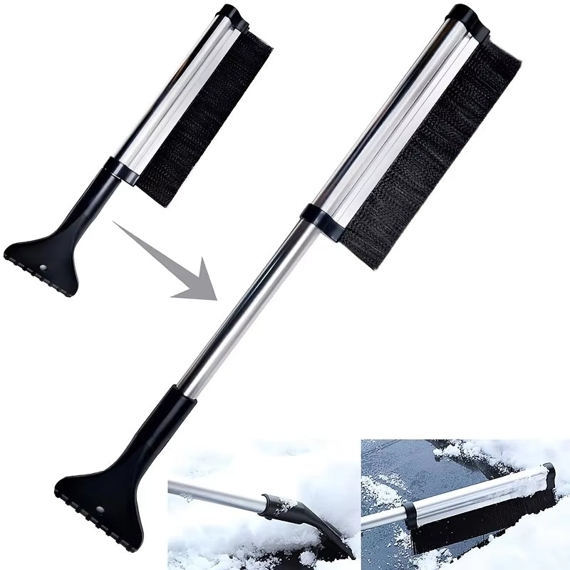 Car Windshield Wiper, Snow Removal Brush, Snow Shovel, Extendable Stainless Steel Cleaning Tool, Broom Cleaning Accessories - 5 - cjdropshipping