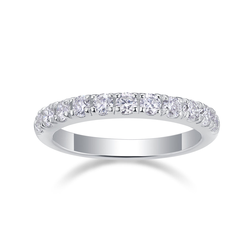 Parallel World Diamond Ring Luxury Fashion Set Moissanite Silver Ring