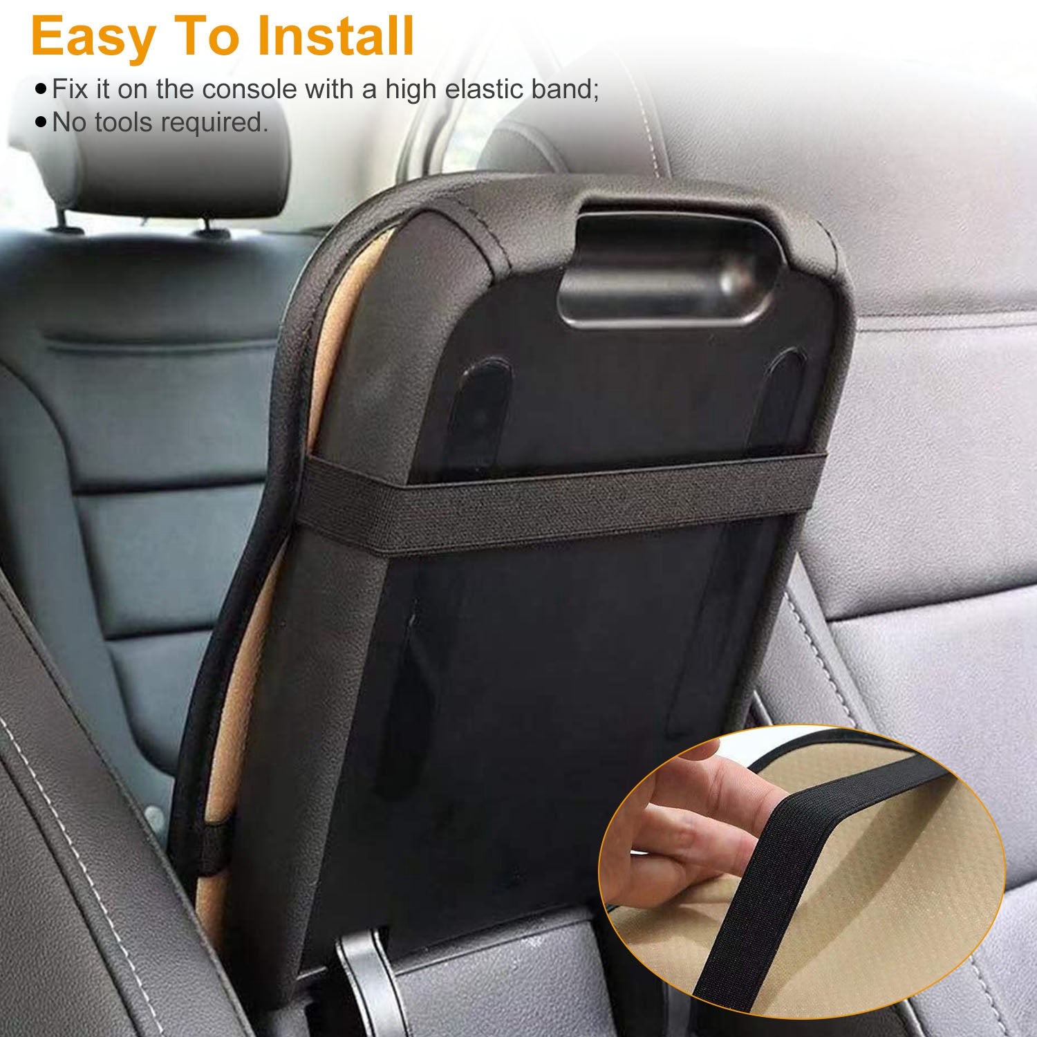 1Pc Car Armrest Pad Cover PU Leather Auto Center Console Seat Box Cover Protector Car Accessories Armrest Cushion Pad Fit For Vehicle SUV Truck Car - 5 - CJ