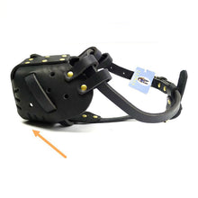 Cowhide Dog Muzzle Medium And Large Dog Horse Dog - 0 - CJ - Black - M - CJGD120698802BY