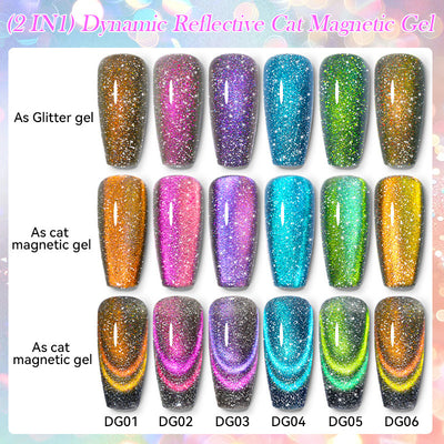 Diamond In The Debris Cat Eye Series Nail Polish Gel - 0 - CJ