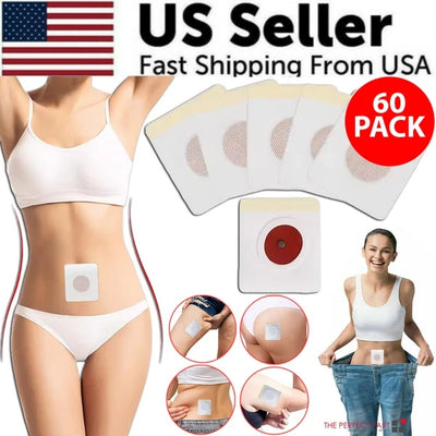 60PCS Slim Patch Weight Loss Slimming Diets Pads Detox Burn Fat Adhesive US - 5 - CJ