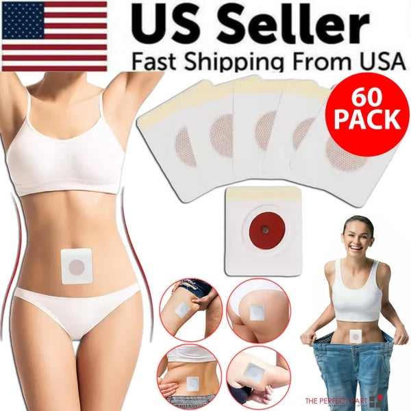 60PCS Slim Patch Weight Loss Slimming Diets Pads Detox Burn Fat Adhesive US - 5 - CJ