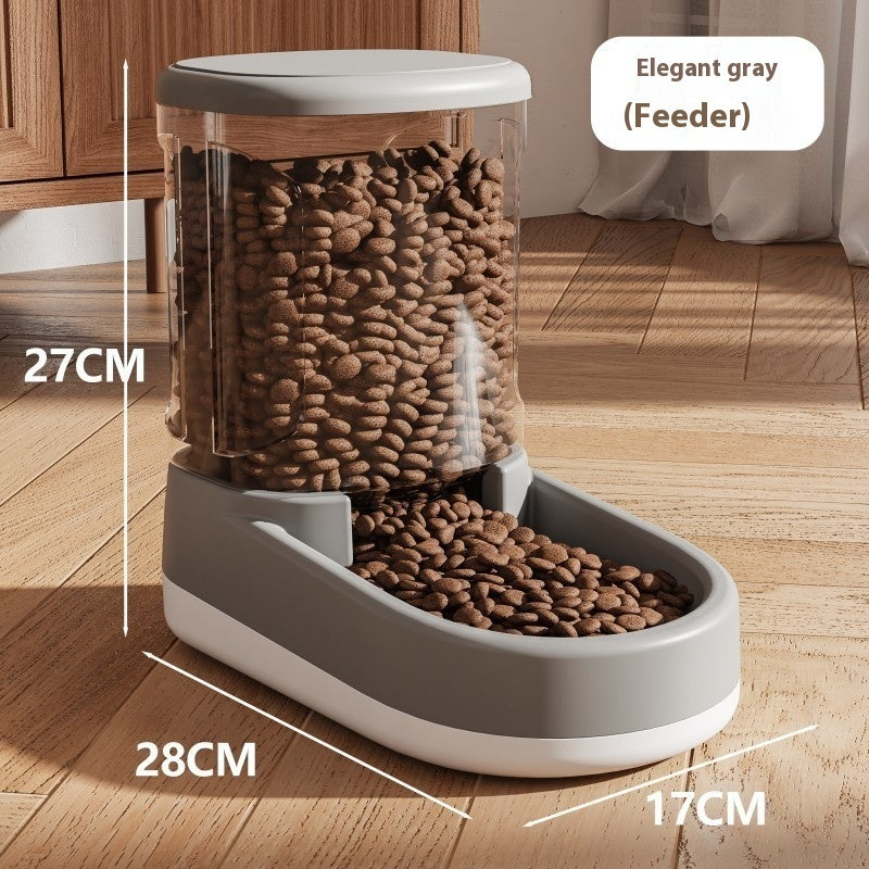 Cat Water Fountain Dog Pet Automatic Pet Feeder - 0 - CJ - Gray Feeder - CJMY207274304DW