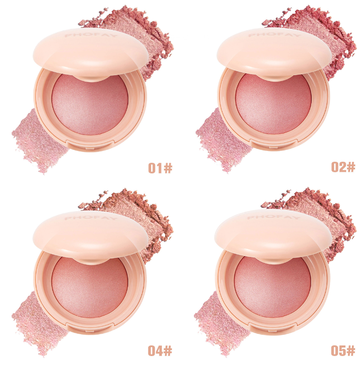 PHOFAY Luminous Powder Blush - 4 - CJ - Set2 - CJCZ203768213MN