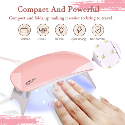 Poly Gel Nail Kit, Poly Nail Gel Kit With UV Lamp For Beginners With Everything, Gel Extension Nail Kit With Slip Solution - 5 - CJ