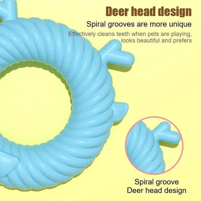 Pet Plush Toy Dog Sound Deer Animal Shape Toy Interactive Dog Teeth Clean Chew Toy Pet Supplies For Small Meduim Large Dog - 5 - CJ
