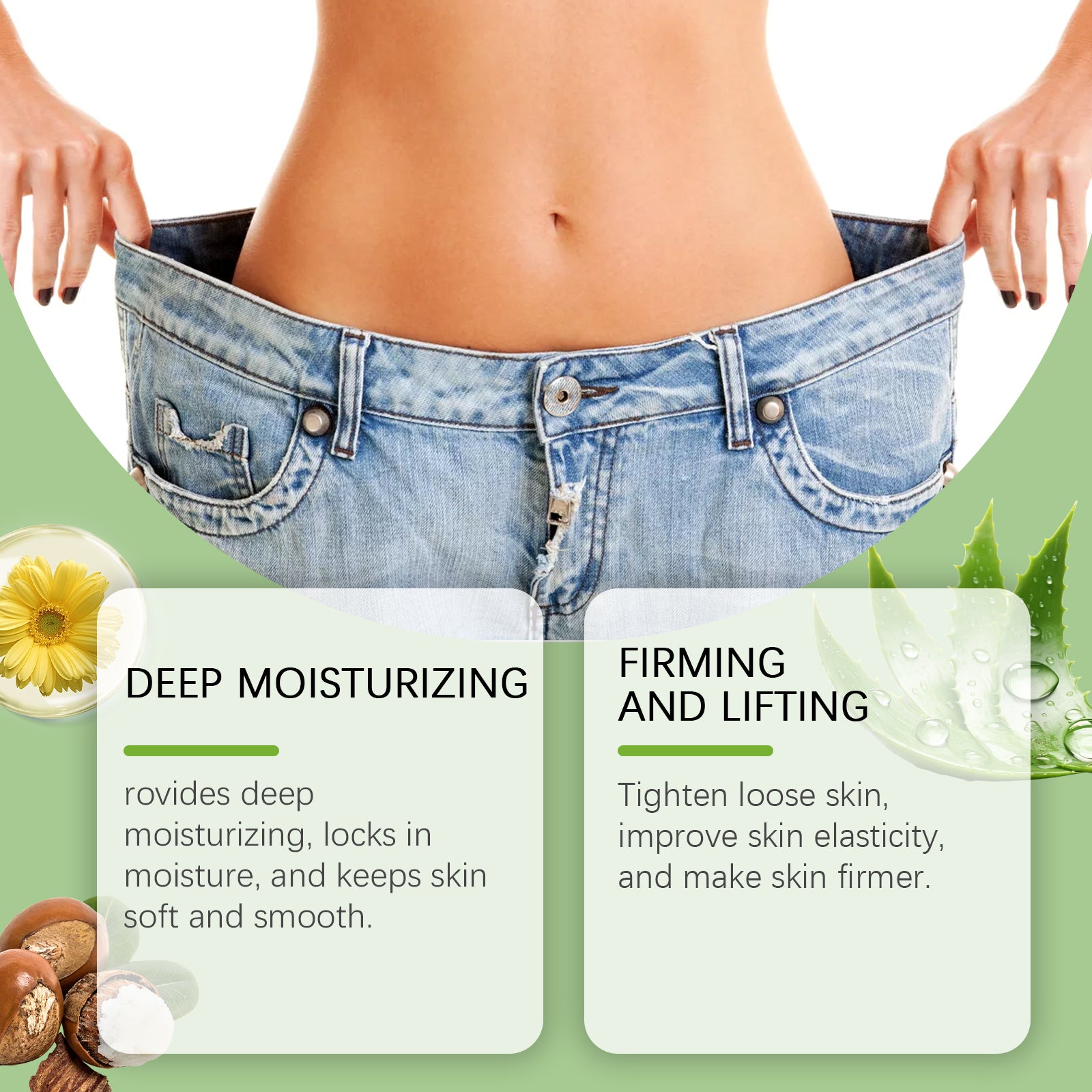 West&Month Moisturizing Body Cream, Moisturizing And Nourishing Skin, Waist, Legs, Body Care External Massage Cream - 5 - CJ