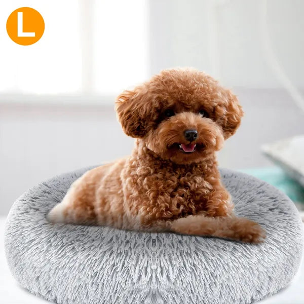 Pet Dog Bed Soft Warm Fleece Puppy Cat Bed Dog Cozy Nest Sofa Bed Cushion L Size - 5 - CJ