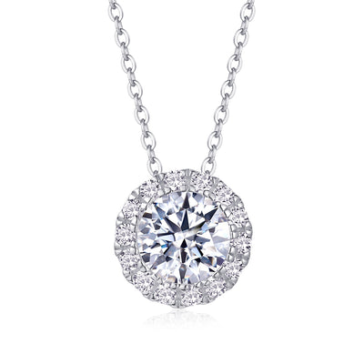 1Legend Of The Starry Night - A Fashionable And Luxurious Diamond Jewelry Pendant Set With 2 - carat Moissanite S925 Sterling Silver And Platinum Plating Prohibit TikTok sales - 5 - CJ