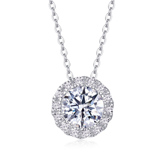 1Legend Of The Starry Night - A Fashionable And Luxurious Diamond Jewelry Pendant Set With 2 - carat Moissanite S925 Sterling Silver And Platinum Plating Prohibit TikTok sales - 5 - CJ
