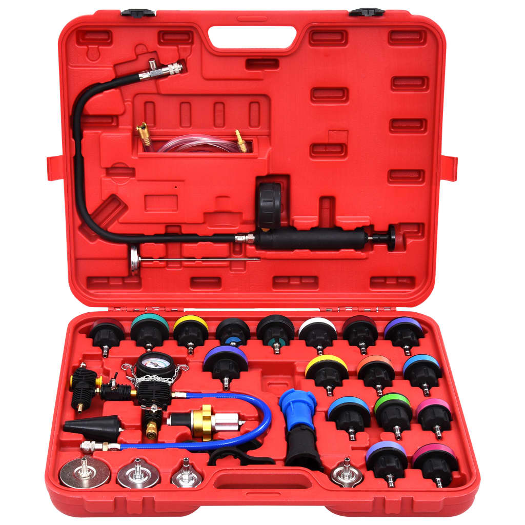 28 - piece pressure tester for cooling system & radiator cap - 5 - CJ