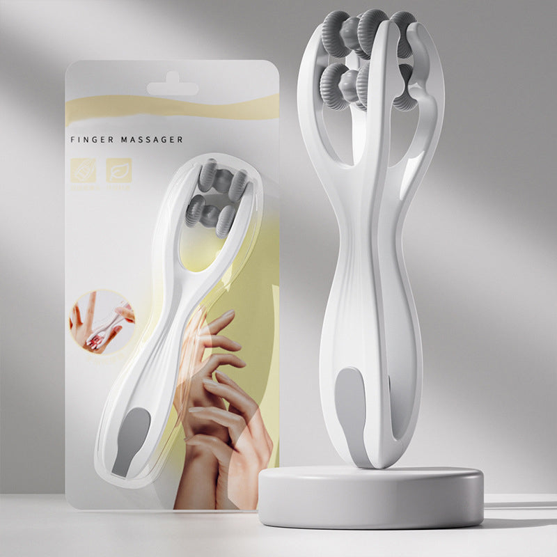 Finger Massager Dual - Row Roller Design Easy Use Relieve Finger Fatigue Promote Blood Circulation Portable Roller Finger Massager - 5.0 - CJ