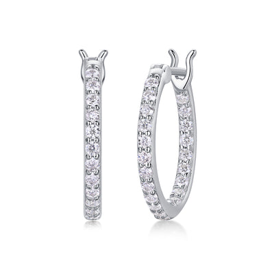 1Streamer Diamond Set With Moissanite Silver Earrings Luxury Fashion Diamond Earrings Stud Earrings Prohibit TikTok sales - 5 - CJ
