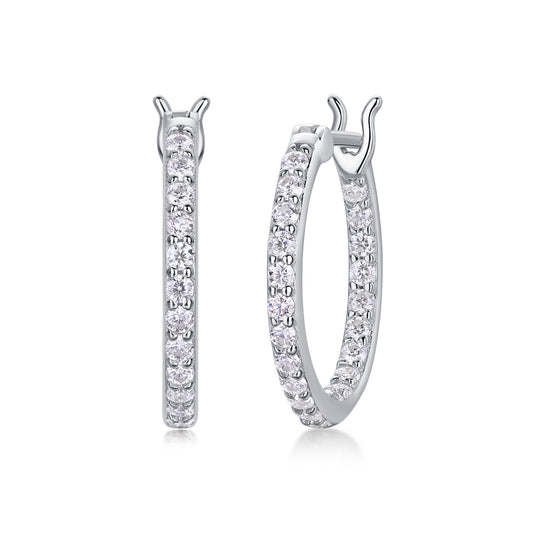 1Streamer Diamond Set With Moissanite Silver Earrings Luxury Fashion Diamond Earrings Stud Earrings Prohibit TikTok sales - 5 - CJ