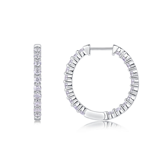 1Merman Luxury Fashion Diamond Earrings Stud Set With Mosan Diamond Silver Ornaments Prohibit TikTok sales - 5 - CJ
