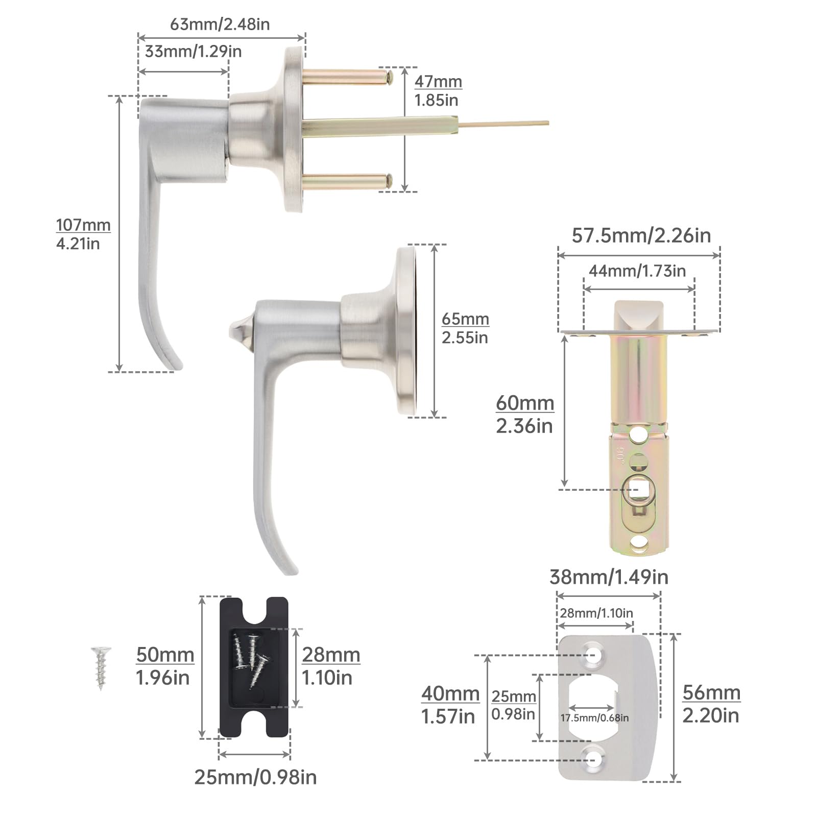 Three - bar Handle Lock - 5 - CJ