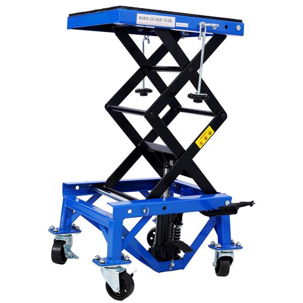 300 Pound Hydraulic Motorcycle Scissor Jack Lifting Foot Wheel Suitable For Small Off - road Vehicles, Blue, Prohibited PlatformTemu - 5 - cjdropshipping