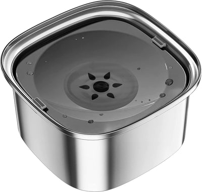 Pet Stainless Steel Water Bowl Large Capacity Floating - 0 - CJ