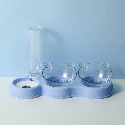 Pet Supplies Cat Double Bowl Automatic Drinking Water - 0 - CJ