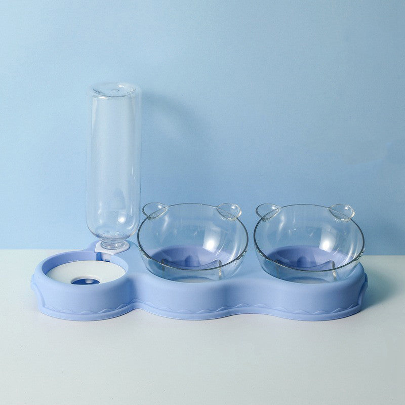 Pet Supplies Cat Double Bowl Automatic Drinking Water - 0 - CJ