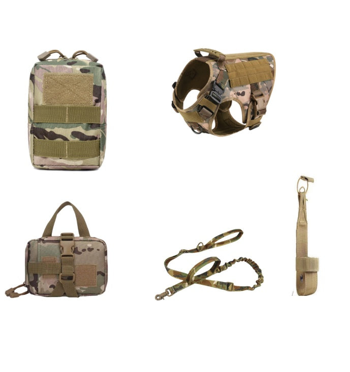 Tactical Dog Harness Pet German Shepherd K9 Training Vest Dog Harness And Leash Set For All Breeds Dogs - 0 - CJ