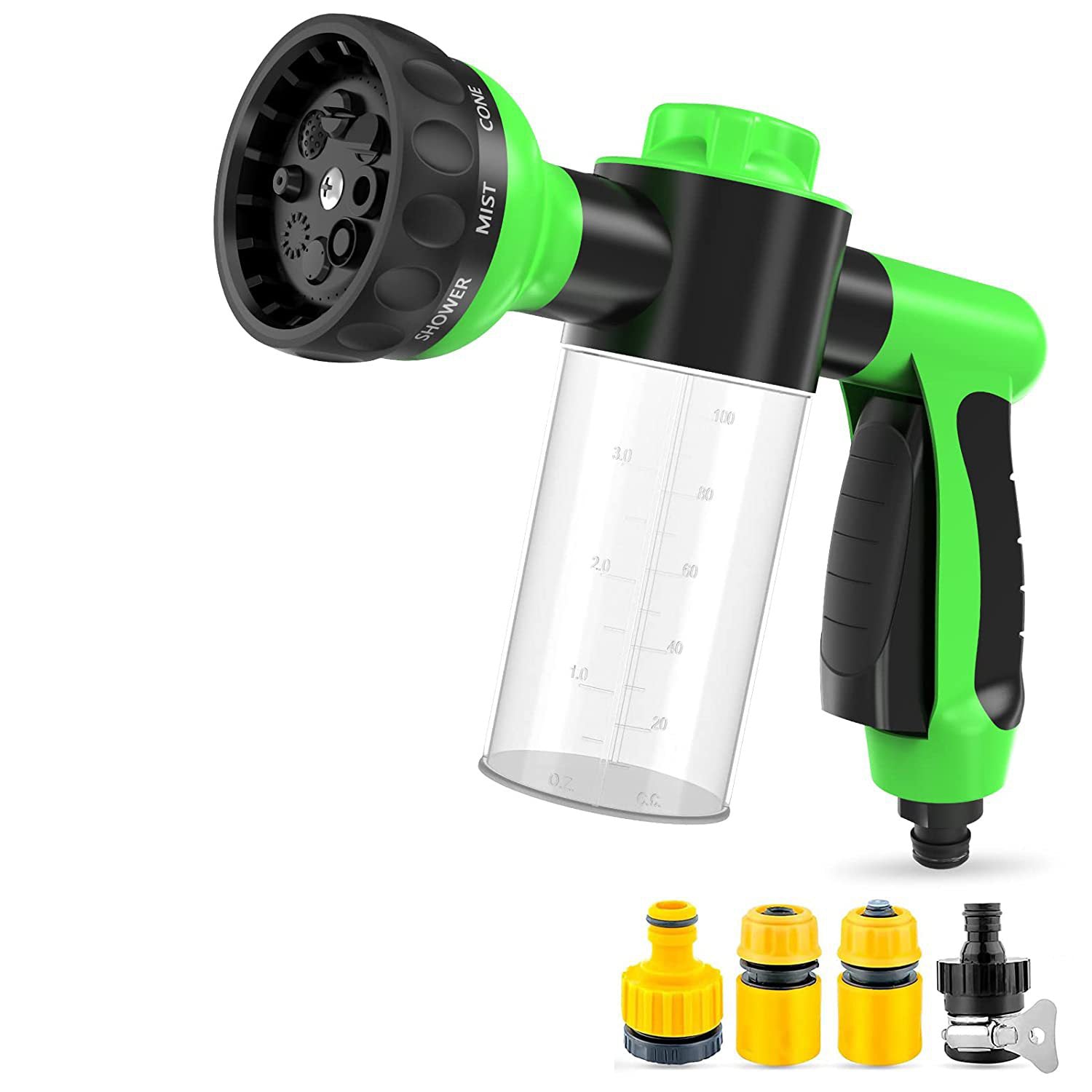 Pet Dog Wash Outdoor,  High - Pressure Pet Shower Sprayer Dog Shower Brush And Pet Grooming Comb For Watering Flowers, Car Washing, Pet Bathing - 5 - CJ