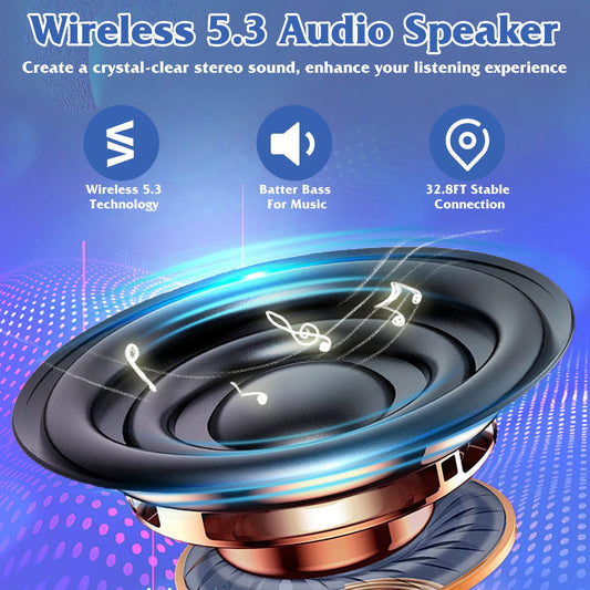 1Pc 4 In 1 Foldable Wireless Speaker Phone Stand With Power Bank 360Degree Rotatable Stand Wireless Speaker 5000mAh Battery RGB Light For Phones IPads - 5 - CJ