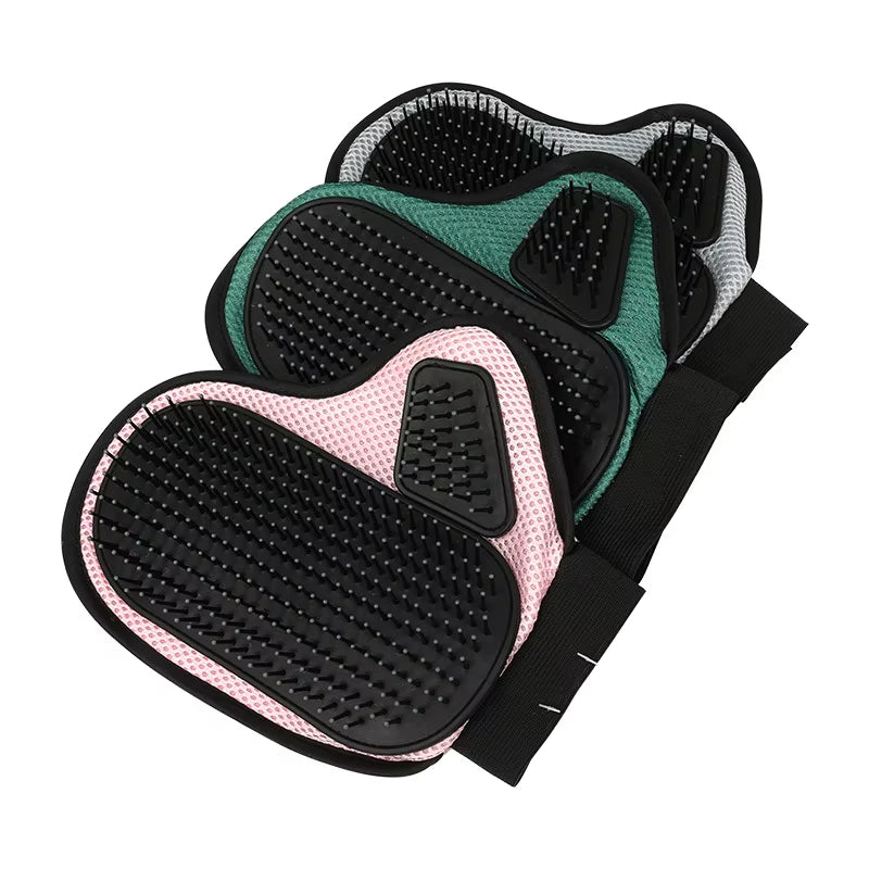 Cat Hair Removal Glove Pet Supplies Bath Massage Jerking Gloves Cat Dog Massage Bathing Cleaning Grooming Supplies Silicone Hair Sticking Removal Brush - 5.0 - CJ