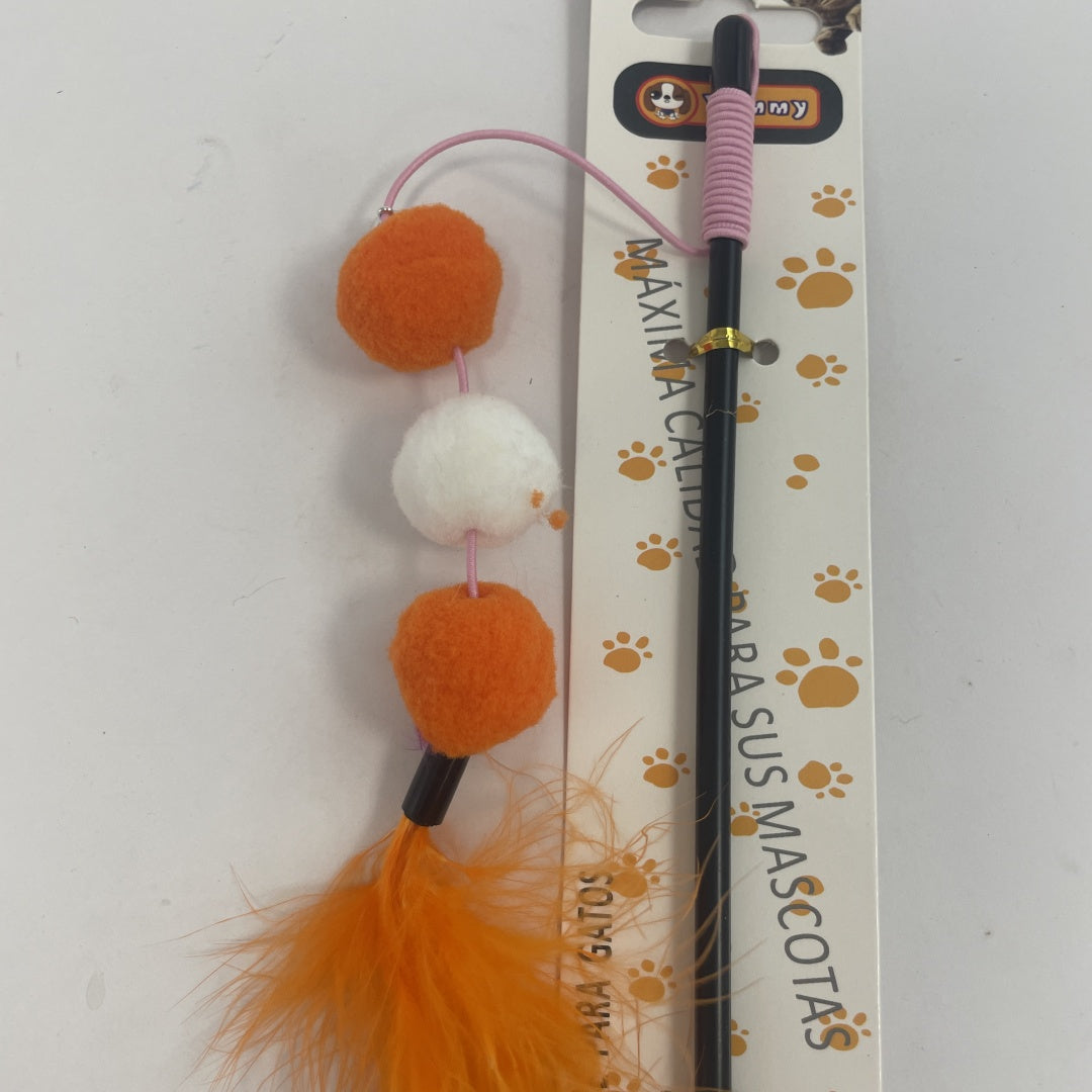 Plastic Fur Ball Cat Teaser - 5 - CJ