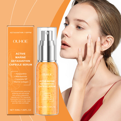 OUHOE Astaxanthin Facial Essence, Moisturizes And Moisturizes Delicate Skin Hydrating, Brightening And Moisturizing Skin Essence - 5.0 - CJ